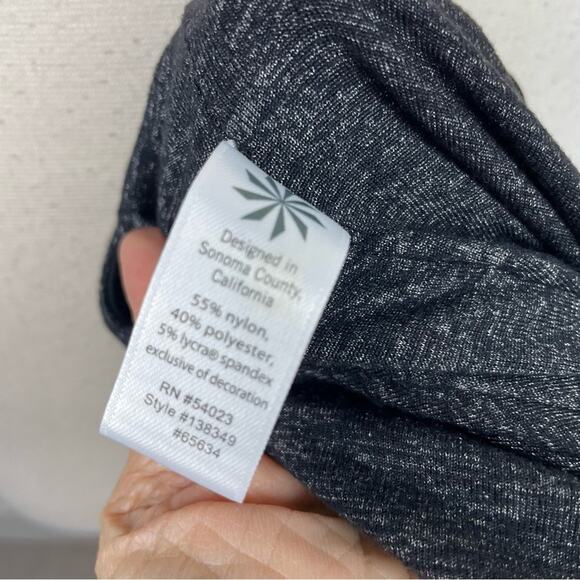 Athleta Black Ruched Knit Bodycon Skirt Medium - Picture 7 of 8